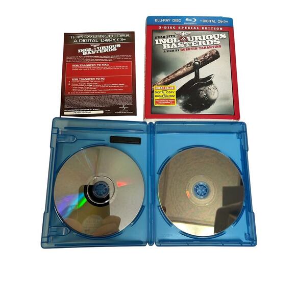 Inglorious Basterds (Blu-ray, DVD, 2009) Brad Pitt, Eli Roth, Christopher Waltz - Picture 5 of 5